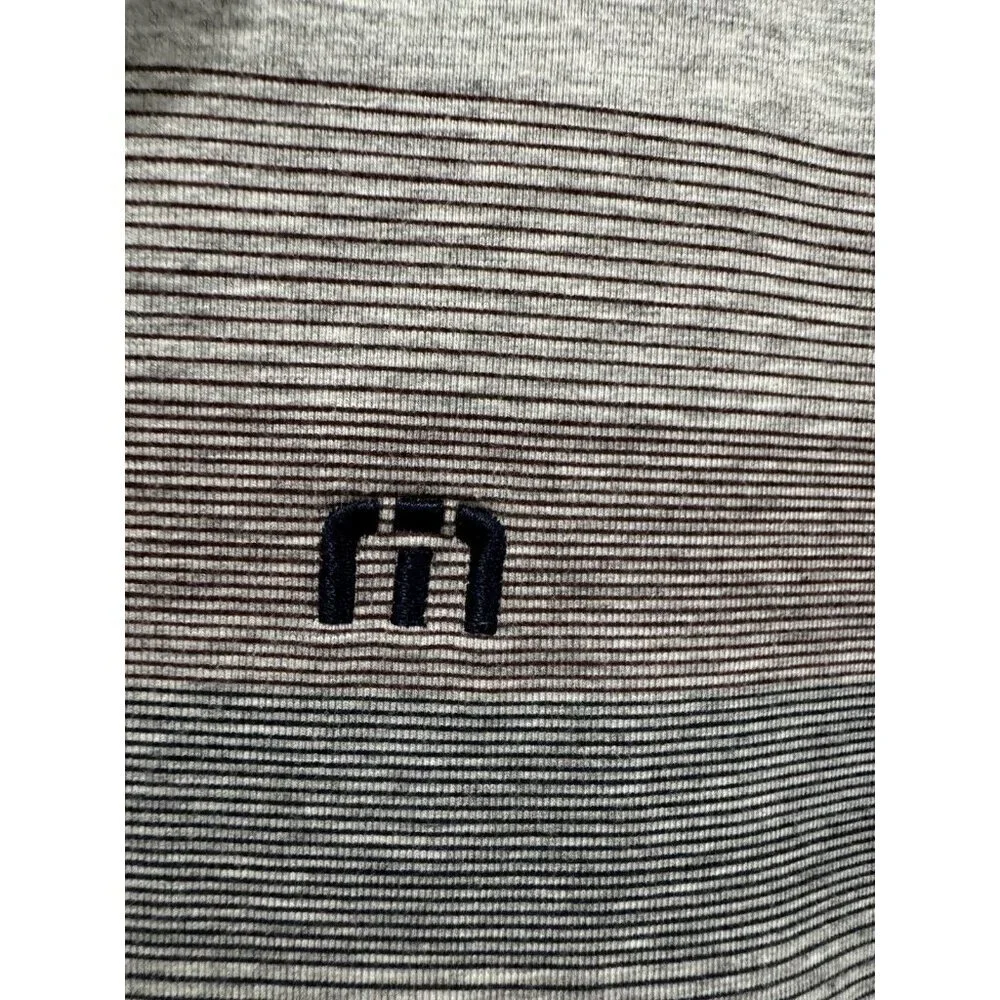 TravisMathew Quarter Zip Tequila Sunrise Golf Jacket Gray Size S